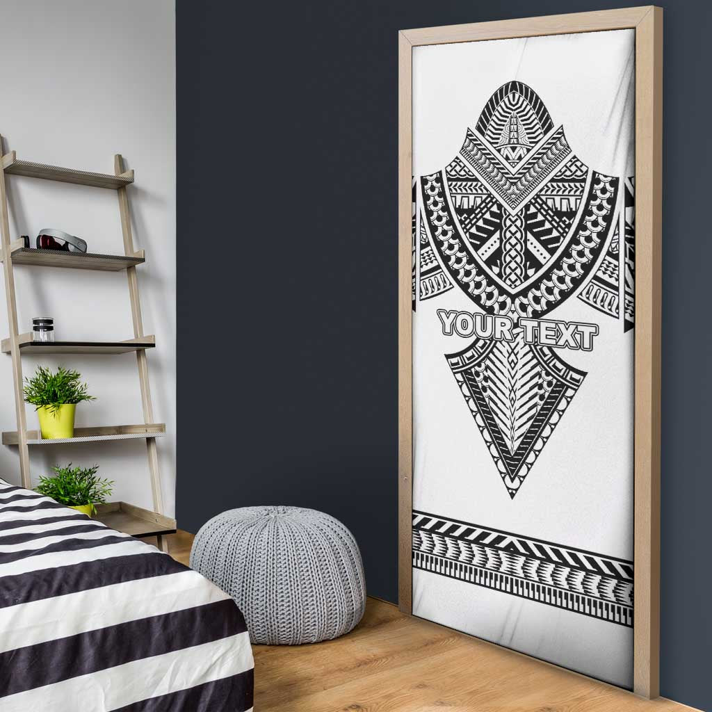 Personalised Melanesian Brotherhood Door Cover With Tribal Pattern - Polynesian Pride