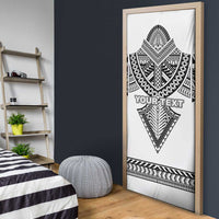 Personalised Melanesian Brotherhood Door Cover With Tribal Pattern - Polynesian Pride