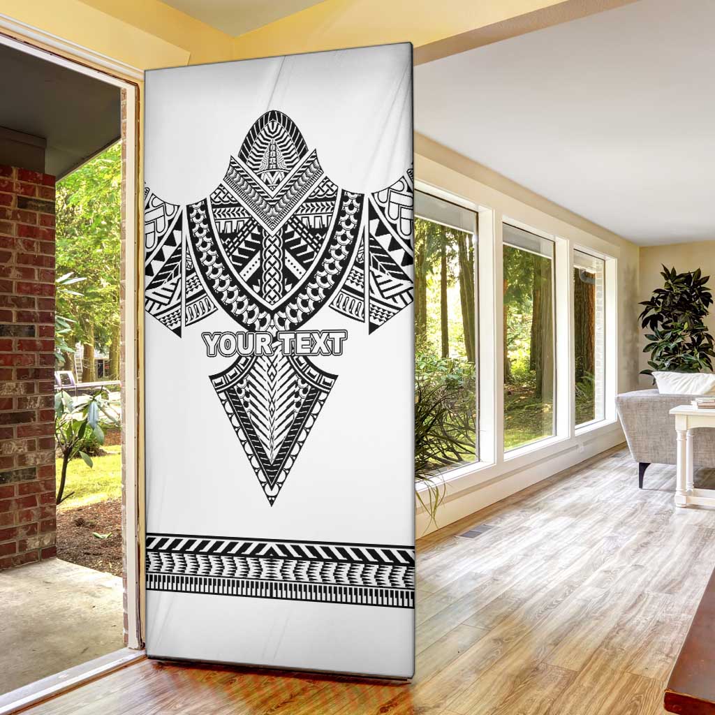 Personalised Melanesian Brotherhood Door Cover With Tribal Pattern - Polynesian Pride