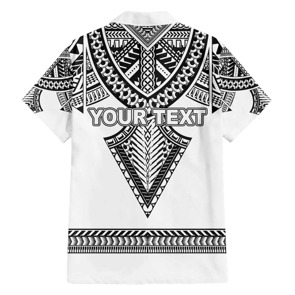 Personalised Melanesian Brotherhood Family Matching Tank Maxi Dress and Hawaiian Shirt With Tribal Pattern - Polynesian Pride