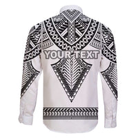 Personalised Melanesian Brotherhood Family Matching Tank Maxi Dress and Hawaiian Shirt With Tribal Pattern - Polynesian Pride