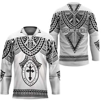 Personalised Melanesian Brotherhood Hockey Jersey With Tribal Pattern - Polynesian Pride