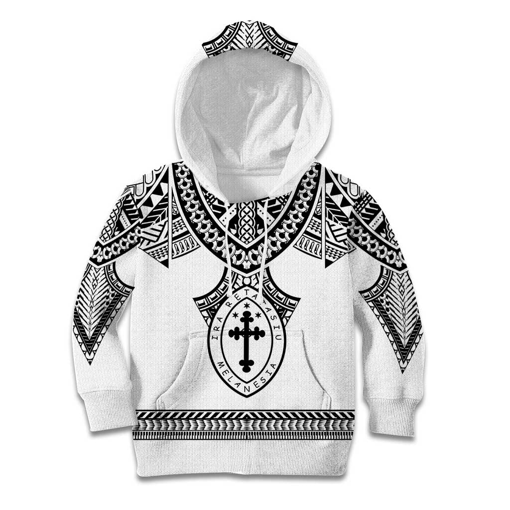 Personalised Melanesian Brotherhood Kid Hoodie With Tribal Pattern - Polynesian Pride