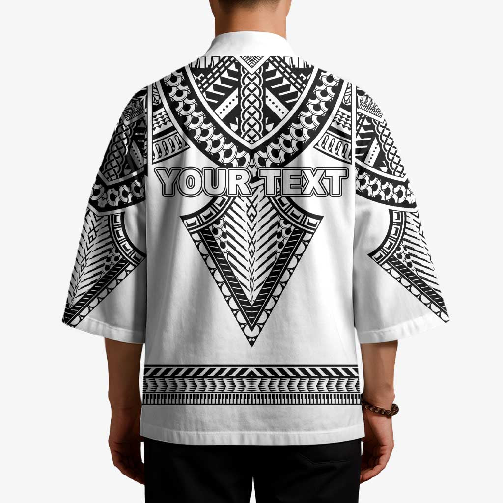 Personalised Melanesian Brotherhood Kimono With Tribal Pattern - Polynesian Pride