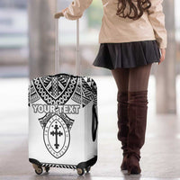Personalised Melanesian Brotherhood Luggage Cover With Tribal Pattern - Polynesian Pride