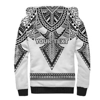Personalised Melanesian Brotherhood Sherpa Hoodie With Tribal Pattern - Polynesian Pride