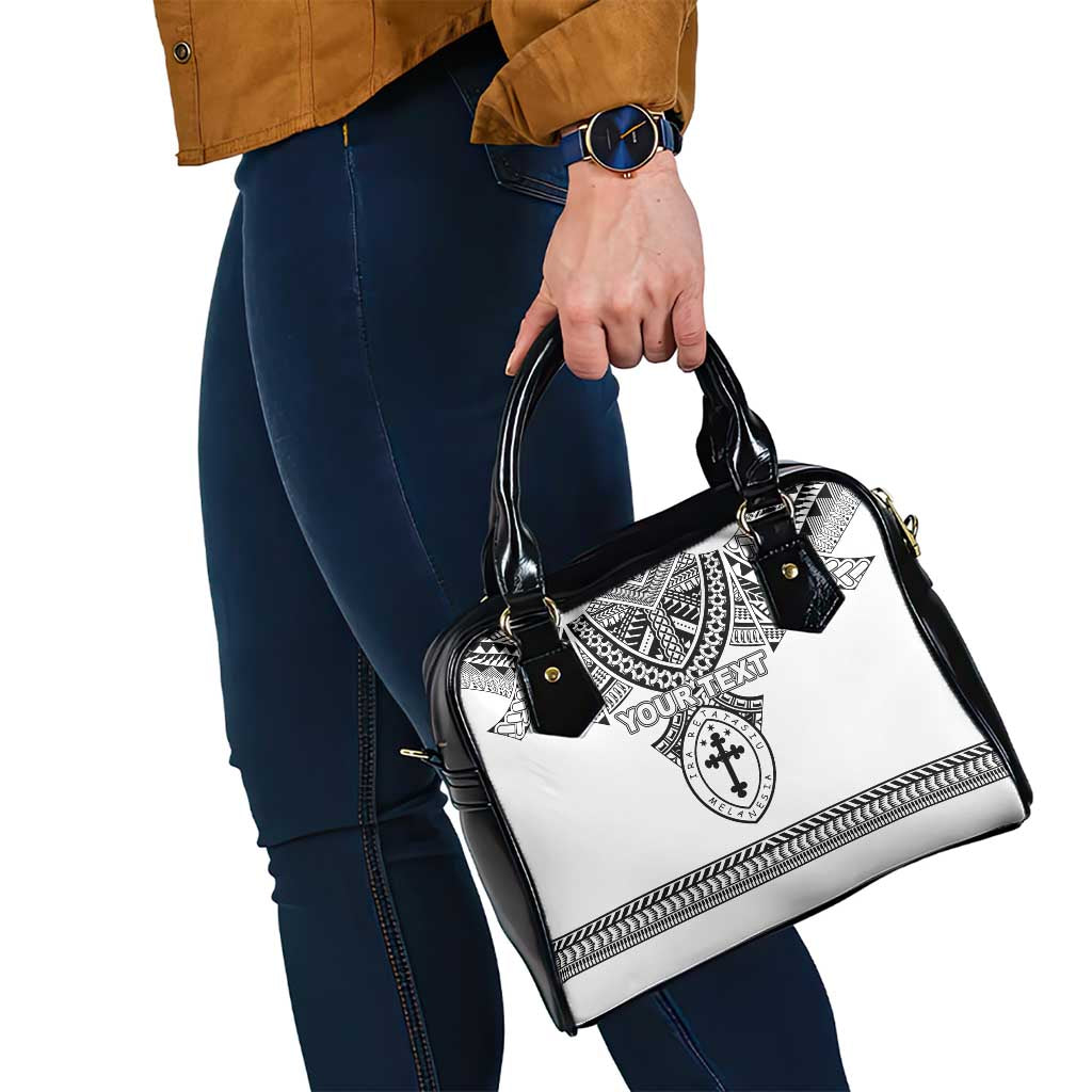 Personalised Melanesian Brotherhood Shoulder Handbag With Tribal Pattern - Polynesian Pride