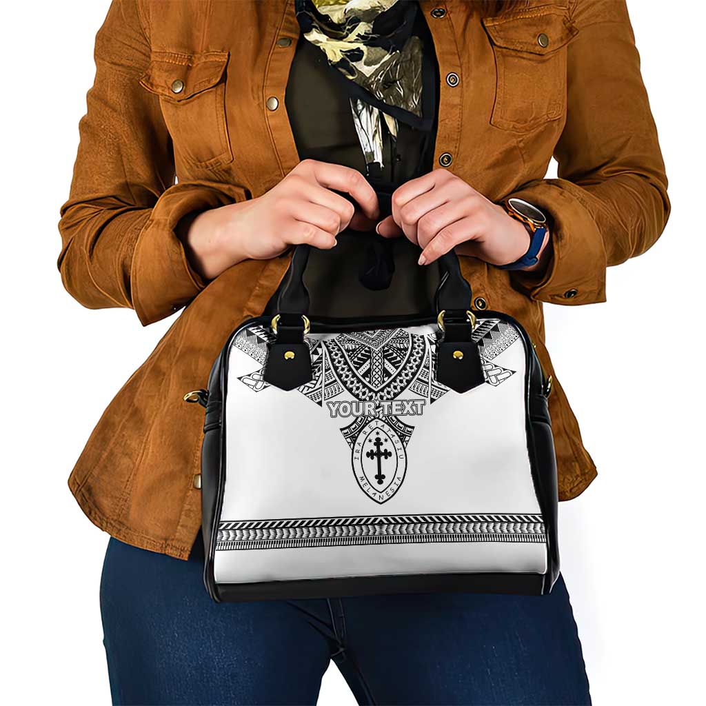 Personalised Melanesian Brotherhood Shoulder Handbag With Tribal Pattern - Polynesian Pride
