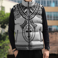 Personalised Melanesian Brotherhood Sleeveless Puffer Jacket With Tribal Pattern LT05 - Polynesian Pride
