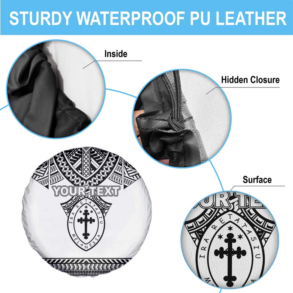 Personalised Melanesian Brotherhood Spare Tire Cover With Tribal Pattern - Polynesian Pride