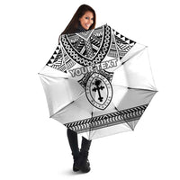 Personalised Melanesian Brotherhood Umbrella With Tribal Pattern - Polynesian Pride
