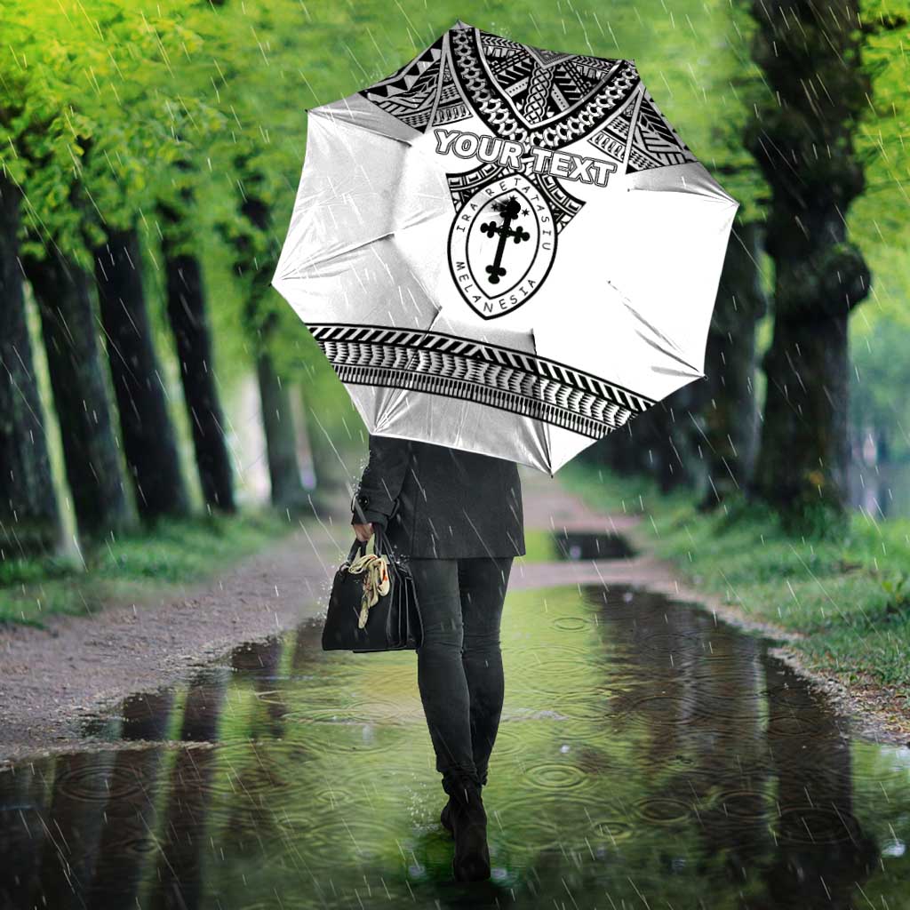 Personalised Melanesian Brotherhood Umbrella With Tribal Pattern - Polynesian Pride