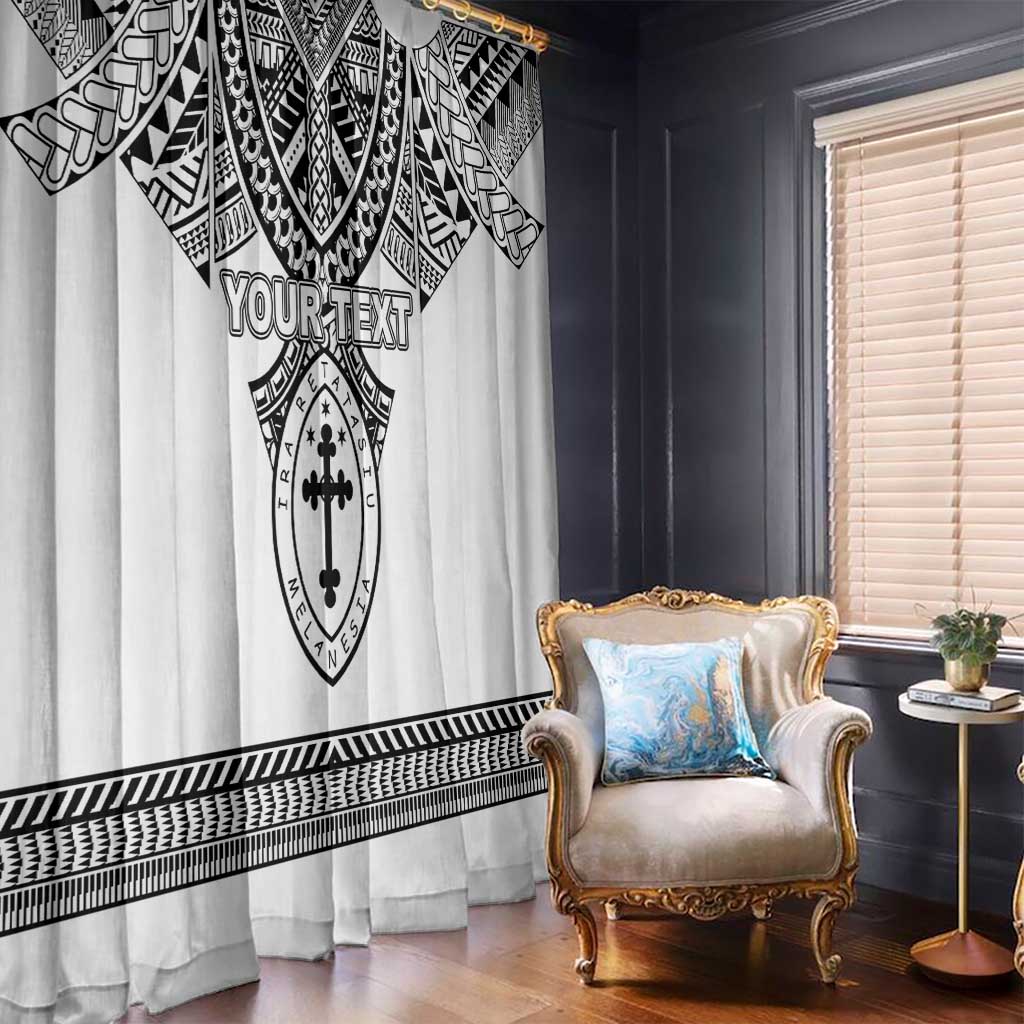 Personalised Melanesian Brotherhood Window Curtain With Tribal Pattern - Polynesian Pride