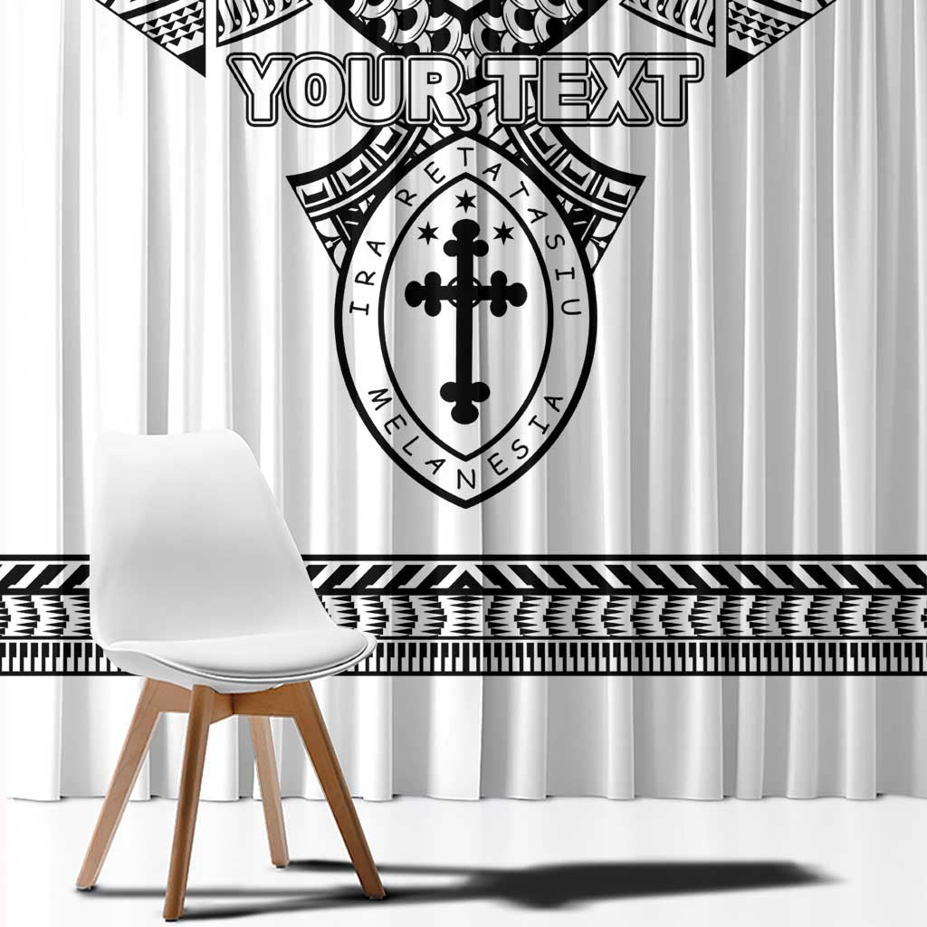 Personalised Melanesian Brotherhood Window Curtain With Tribal Pattern - Polynesian Pride