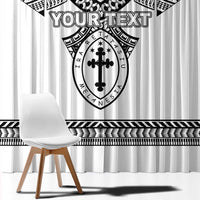 Personalised Melanesian Brotherhood Window Curtain With Tribal Pattern - Polynesian Pride