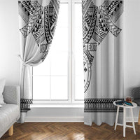 Personalised Melanesian Brotherhood Window Curtain With Tribal Pattern - Polynesian Pride