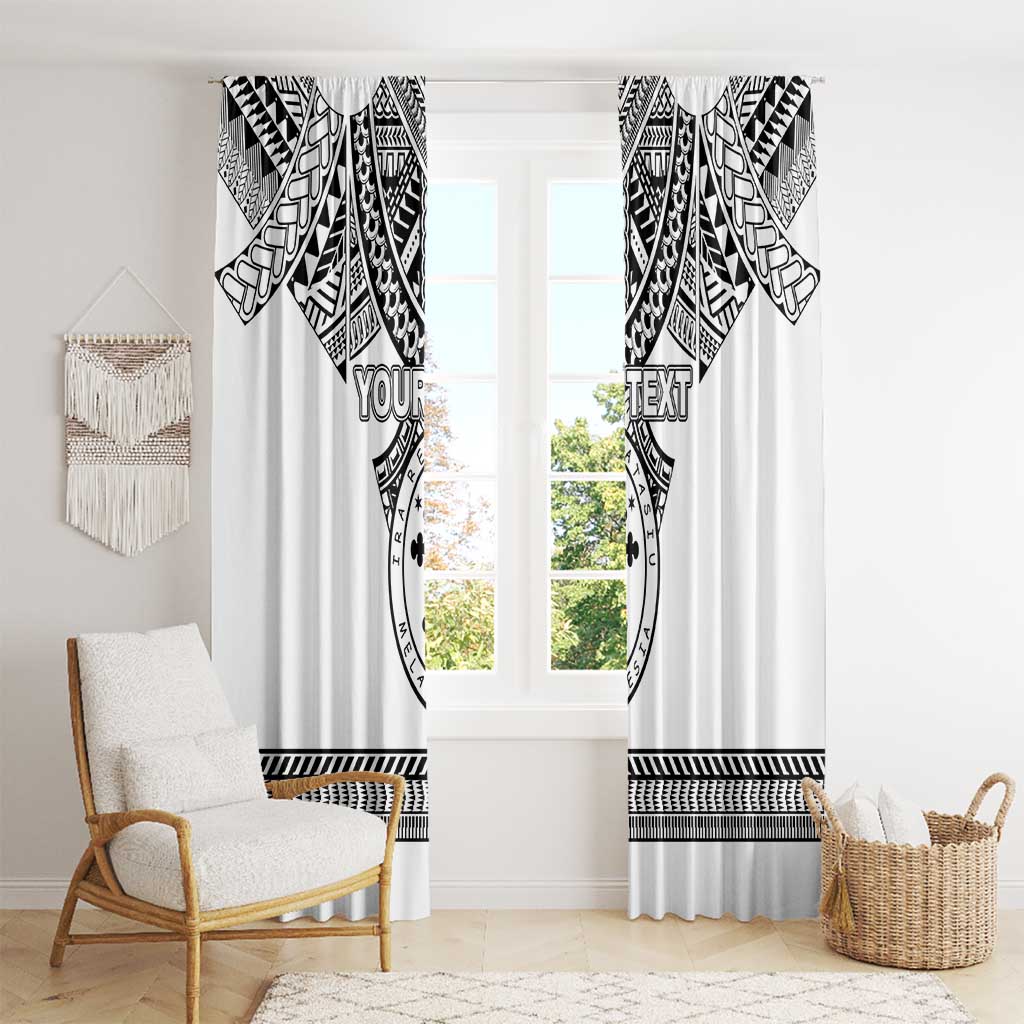 Personalised Melanesian Brotherhood Window Curtain With Tribal Pattern - Polynesian Pride