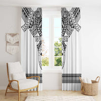 Personalised Melanesian Brotherhood Window Curtain With Tribal Pattern - Polynesian Pride