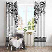 Personalised Melanesian Brotherhood Window Curtain With Tribal Pattern - Polynesian Pride