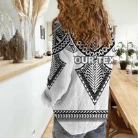 Personalised Melanesian Brotherhood Women Casual Shirt With Tribal Pattern LT05 - Polynesian Pride