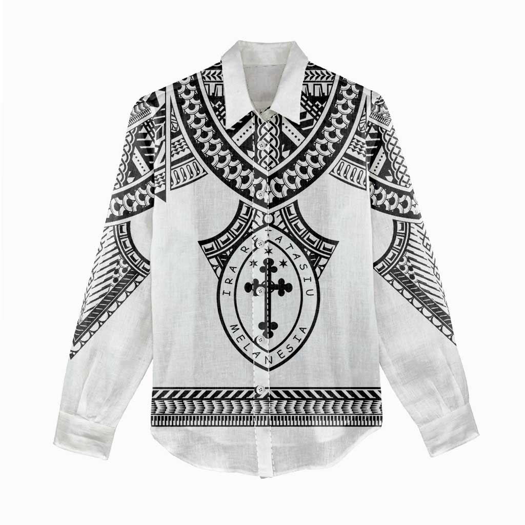 Personalised Melanesian Brotherhood Women Casual Shirt With Tribal Pattern LT05 - Polynesian Pride