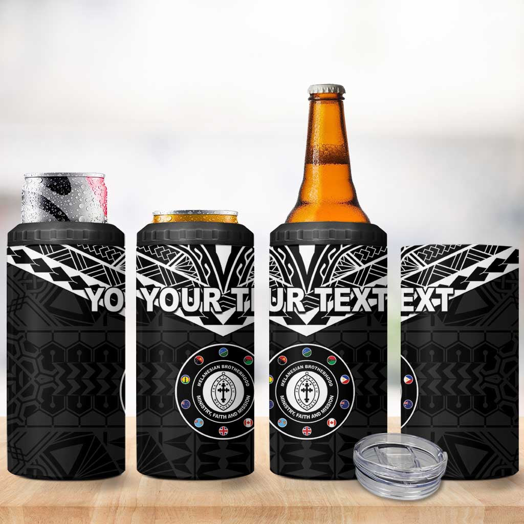 Personalised Melanesian Brotherhood 4 in 1 Can Cooler Tumbler Ministry Faith And Mission - Polynesian Pride