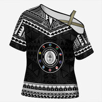 Personalised Melanesian Brotherhood Cross Shoulder Shirt Ministry Faith And Mission - Polynesian Pride