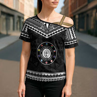 Personalised Melanesian Brotherhood Cross Shoulder Shirt Ministry Faith And Mission - Polynesian Pride