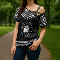 Personalised Melanesian Brotherhood Cross Shoulder Shirt Ministry Faith And Mission - Polynesian Pride