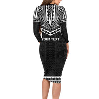 Personalised Melanesian Brotherhood Family Matching Long Sleeve Bodycon Dress and Hawaiian Shirt Ministry Faith And Mission - Polynesian Pride