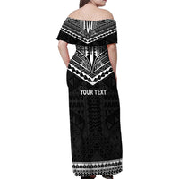 Personalised Melanesian Brotherhood Family Matching Off Shoulder Maxi Dress and Hawaiian Shirt Ministry Faith And Mission - Polynesian Pride