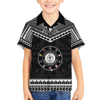 Personalised Melanesian Brotherhood Family Matching Off Shoulder Maxi Dress and Hawaiian Shirt Ministry Faith And Mission - Polynesian Pride