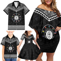 Personalised Melanesian Brotherhood Family Matching Off Shoulder Short Dress and Hawaiian Shirt Ministry Faith And Mission - Polynesian Pride