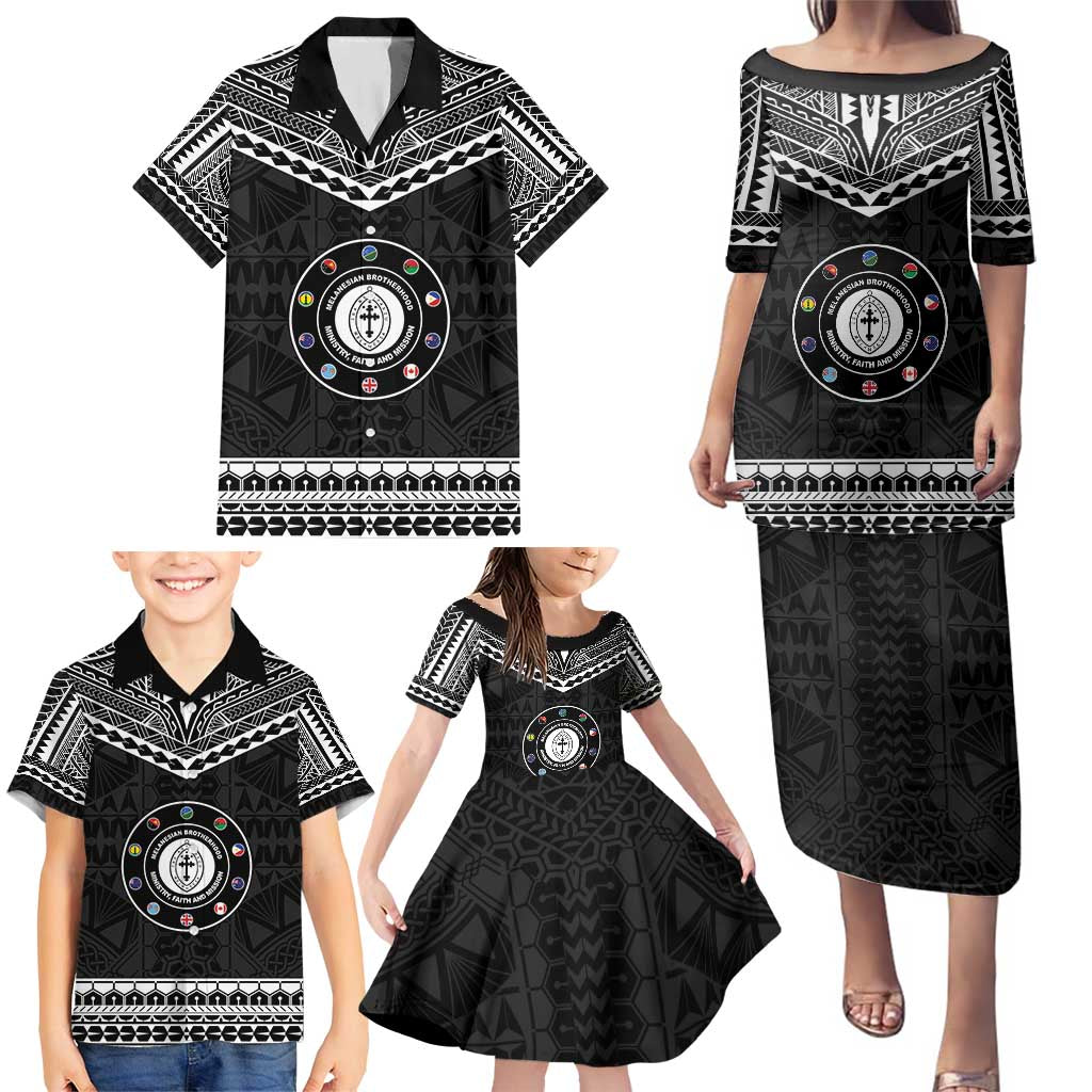 Personalised Melanesian Brotherhood Family Matching Puletasi and Hawaiian Shirt Ministry Faith And Mission - Polynesian Pride