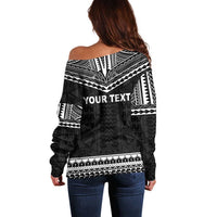 Personalised Melanesian Brotherhood Off Shoulder Sweater Ministry Faith And Mission - Polynesian Pride