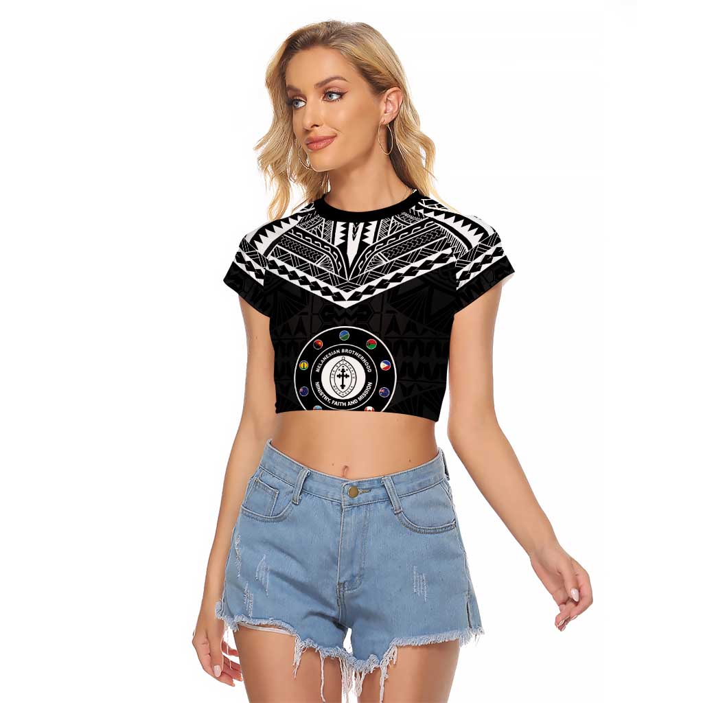Personalised Melanesian Brotherhood Raglan Cropped T Shirt Ministry Faith And Mission - Polynesian Pride