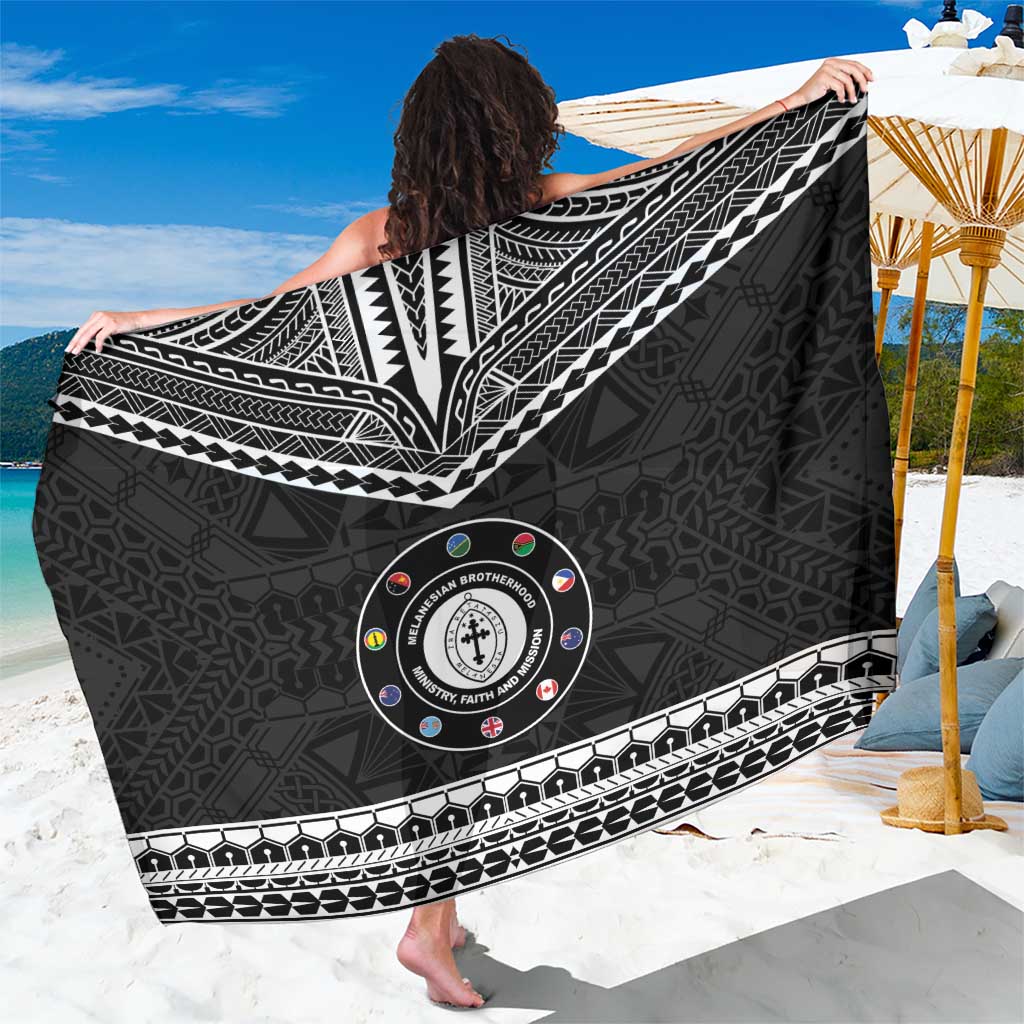 Melanesian Brotherhood Sarong Ministry Faith And Mission LT05 One Size 44 x 66 inches Black - Polynesian Pride