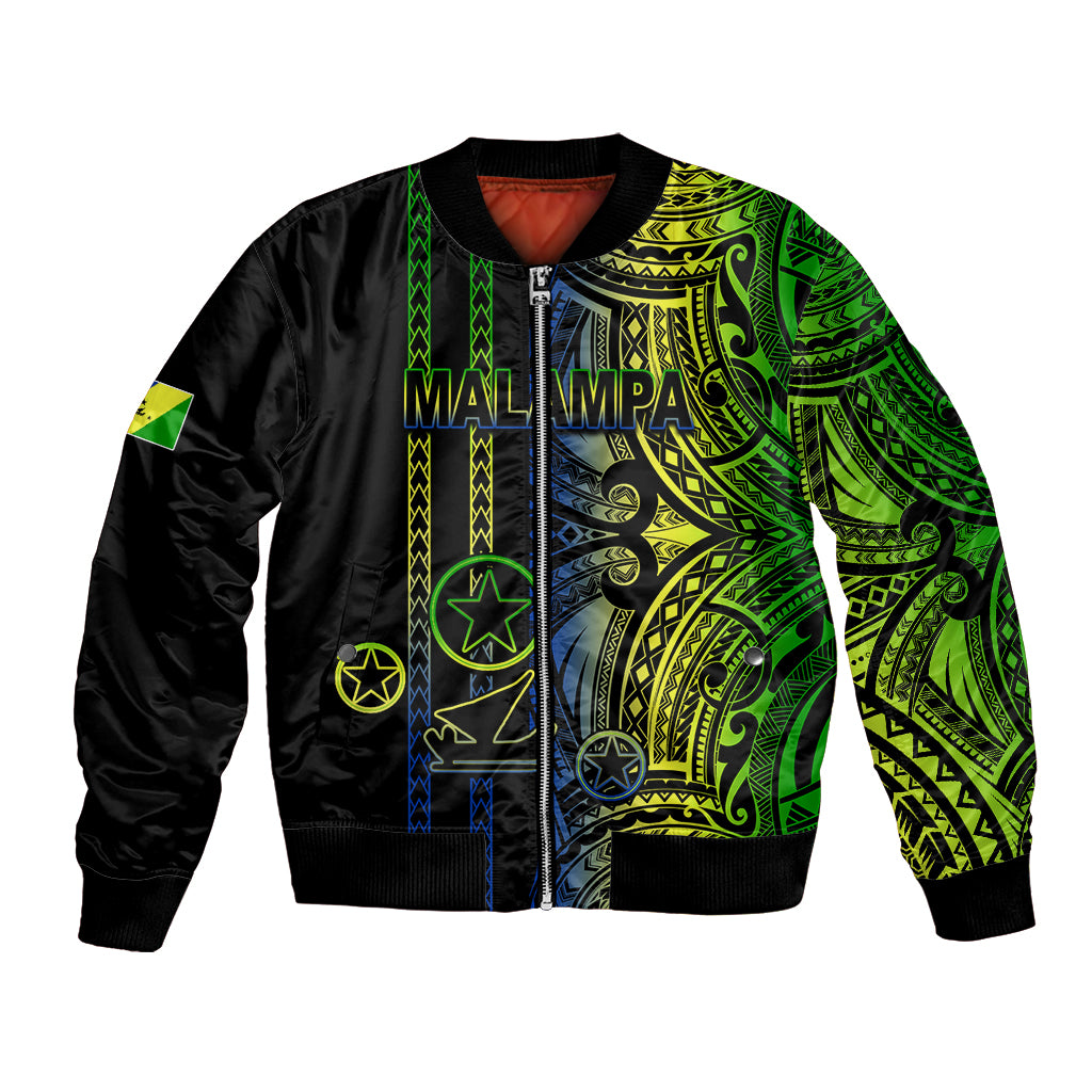 Custom Vanuatu Malampa Bomber Jacket Polynesian Tribal LT6 Unisex Black - Polynesian Pride