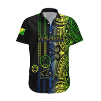 Custom Vanuatu Malampa Hawaiian Shirt Polynesian Tribal LT6 Black - Polynesian Pride