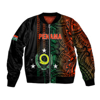 Custom Vanuatu Penama Bomber Jacket Polynesian Tribal LT6 Unisex Black - Polynesian Pride