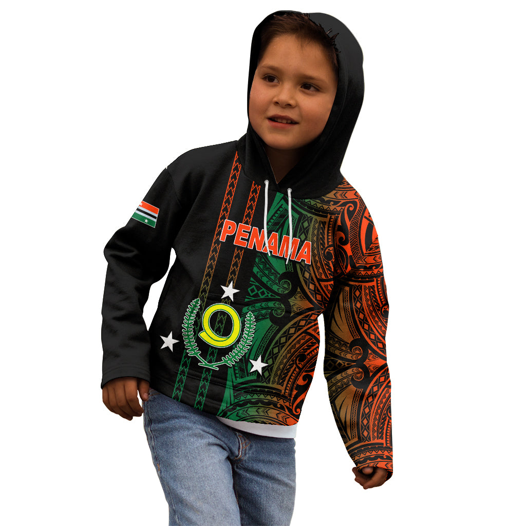 Custom Vanuatu Penama Kid Hoodie Polynesian Tribal LT6 - Polynesian Pride