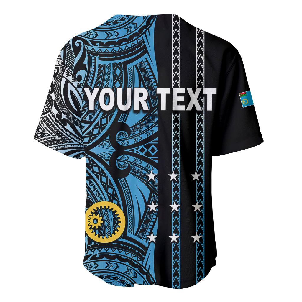 Custom Vanuatu Sanma Baseball Jersey Polynesian Tribal LT6 - Polynesian Pride