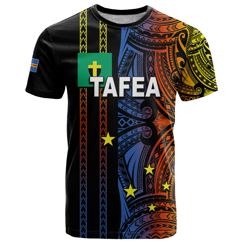 Custom Vanuatu Tafea T Shirt Polynesian Tribal LT6 Black - Polynesian Pride