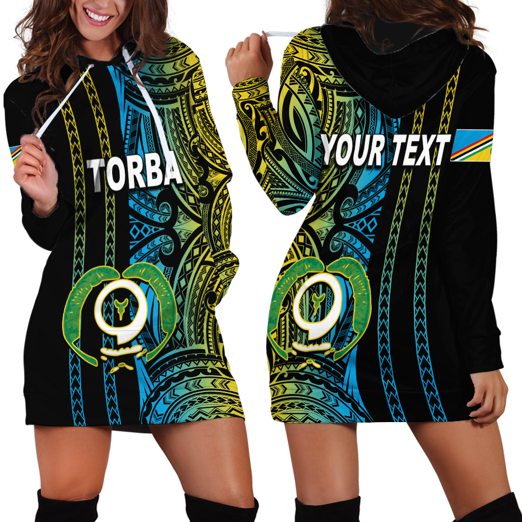 Custom Vanuatu Torba Hoodie Dress Polynesian Tribal LT6 - Polynesian Pride