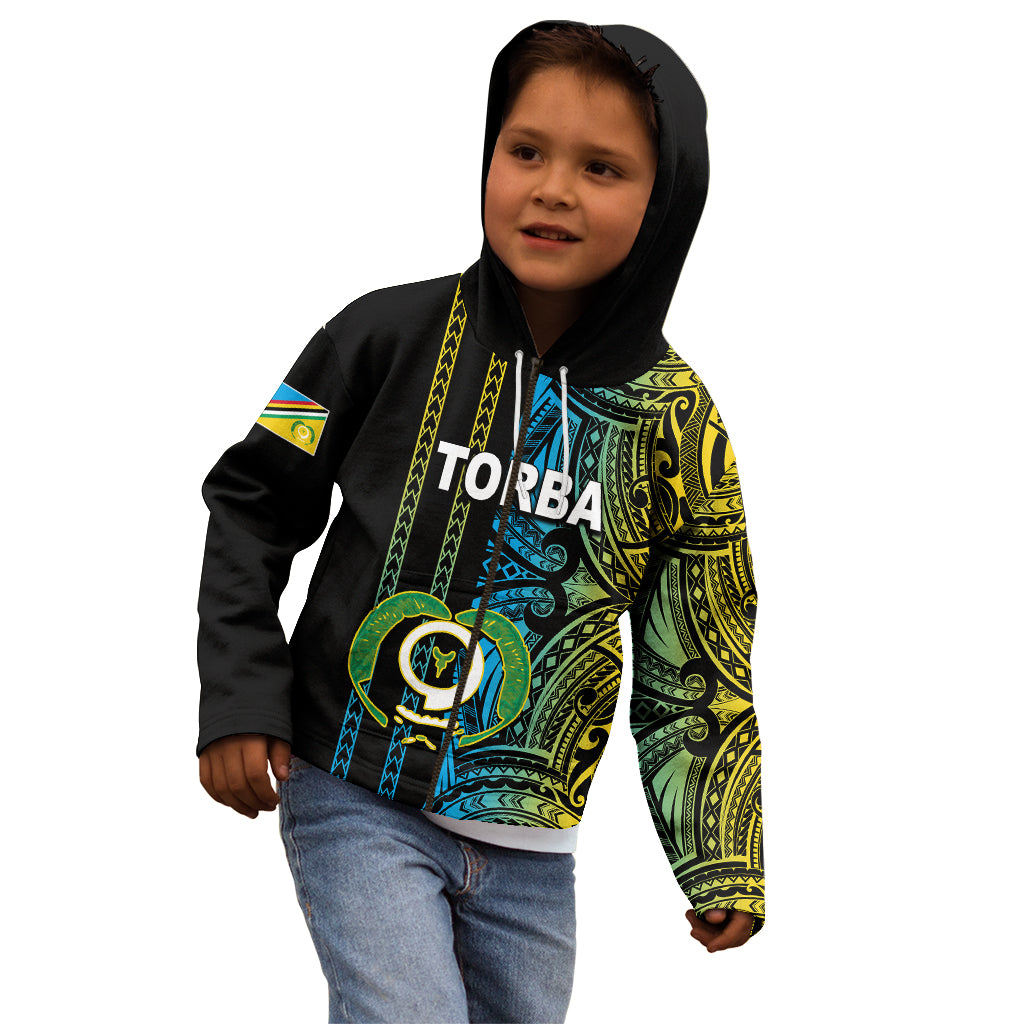 Custom Vanuatu Torba Kid Hoodie Polynesian Tribal LT6 - Polynesian Pride