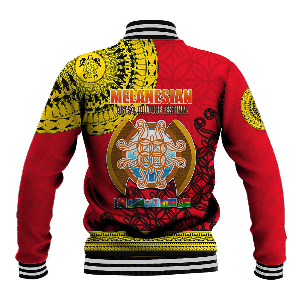 Papua New Guinea Baseball Jacket Melanesian Festival 2023 LT6 - Polynesian Pride
