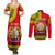 Papua New Guinea Couples Matching Summer Maxi Dress and Long Sleeve Button Shirts Melanesian Festival 2023 LT6 - Polynesian Pride