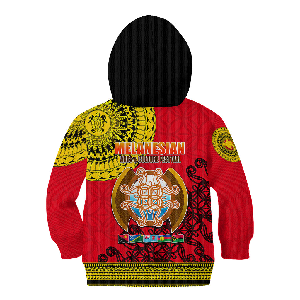 Papua New Guinea Kid Hoodie Melanesian Festival 2023 LT6 - Polynesian Pride