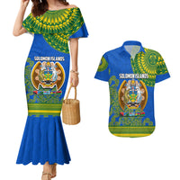 Solomon Islands Couples Matching Mermaid Dress And Hawaiian Shirt Melanesian Festival 2023 LT6 Green - Polynesian Pride
