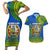 Solomon Islands Couples Matching Short Sleeve Bodycon Dress and Hawaiian Shirt Melanesian Festival 2023 LT6 Green - Polynesian Pride